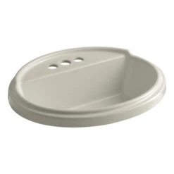 Kohler K-2992-4-G9 Tresham Oval Self-Rimming Lavatory With 4" Centerset Faucet Drilling - Sandbar