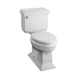 Kohler K-3816-U-0 Memoirs Comfort Height Two Piece Elongated 1.28 Gpf Toilet With Classic Design With Insluliner Tank Liner - White