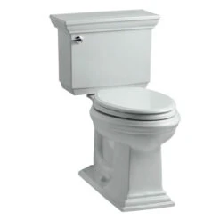 Kohler K-3817-95 Memoirs Comfort Height Two Piece Elongated 1.28 Gpf Toilet With Stately Design - Ice Grey