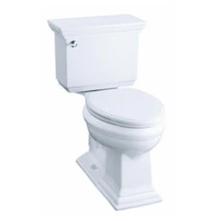 Kohler K-3819-0 Memoirs Comfort Height Two Piece Elongated 1.6 Gpf Toilet With Stately Design - White