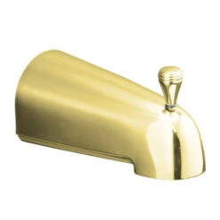 Kohler K-389-S-PB Devonshire 4-7/16" Diverter Bath Spout With Slip-Fit Connection - Polished Brass