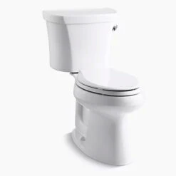 Kohler K-3949-RA-0 Highline Comfort Height Two-piece Elongated 1.28 Gpf Chair Height Toilet With Right-Hand Trip Lever And 14" Rough-inLocks - White