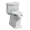 Kohler K-3981-95 Tresham Comfort Height Skirted One-Piece Compact Elongated 1.28 Gpf Toilet With Left Hand Trip Lever - Ice Grey