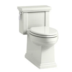 Kohler K-3981-NY Tresham Comfort Height Skirted One-Piece Compact Elongated 1.28 Gpf Toilet With Left Hand Trip Lever - Dune