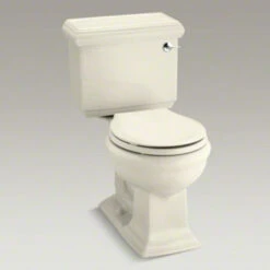 Kohler K-3986-RA-47 Memoirs Classic Comfort Height Two Piece Round Front 1.28 Gpf Toilet And Right Hand Trip Lever - Almond