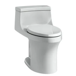 Kohler K-4000-95 San Souci Touchless Comfort Height One Piece Compact Elongated 1.28 Gpf Toilet - Ice Grey