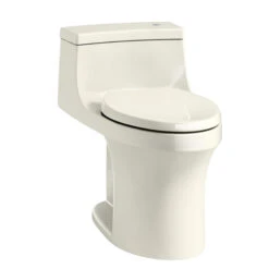 Kohler K-4000-96 San Souci Touchless Comfort Height One Piece Compact Elongated 1.28 Gpf Toilet - Biscuit
