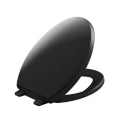 Kohler K-4008-7 Grip-Tight Reveal Q3 Elongated Toilet Seat - Black Black