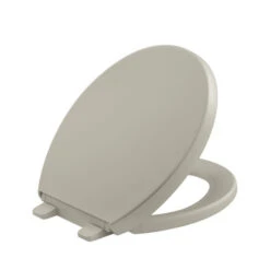 Kohler K-4009-G9 Grip-Tight Reveal Q3 Round-Front Toilet Seat - Sandbar