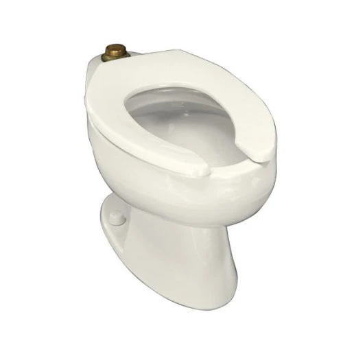 Kohler K-4350-96 Wellcomme Elongated Toilet Bowl With Top Spud - Biscuit (Seat Not Included) 1 Kohler K-4350-96 Wellcomme Elongated Toilet Bowl With Top Spud - Biscuit (Seat Not Included)