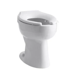 Kohler K-4367-L-0 Highcliff 1.28 Or 1.6 Gpf 17-1/2 In ADA Elongated Toilet Bowl With Rear Inlet And Bedpan Lugs - White