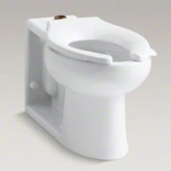 Kohler K-4388-0 Anglesey 1.6 Gpf Flushometer Elongated Bowl With Integral Seat And Top Spud - White