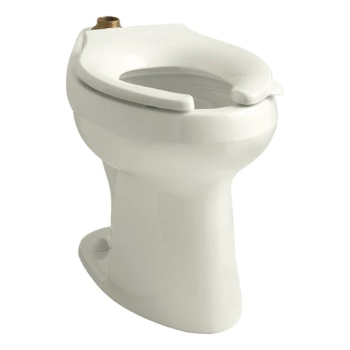 Kohler K-4405-96 Highline 1.28 GPF Flushometer Elongated Toilet Bowl, Requires Seat - Biscuit 1 Kohler K-4405-96 Highline 1.28 GPF Flushometer Elongated Toilet Bowl, Requires Seat - Biscuit