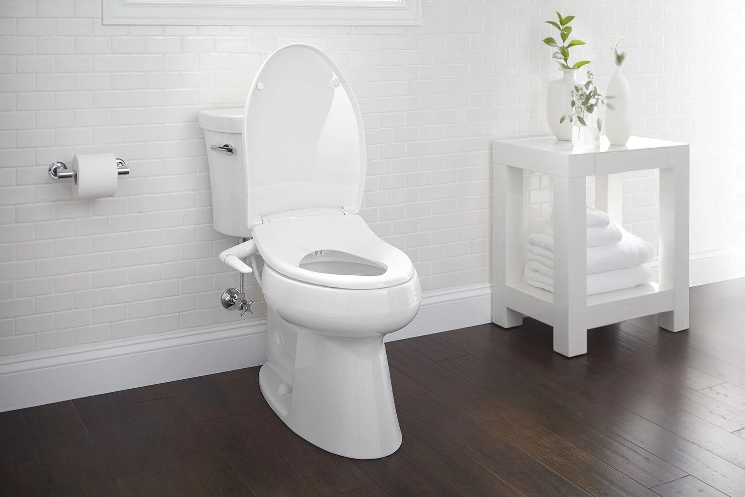 Kohler K-5724-0 Puretide Manual Cleansing Elongated Toilet Seat - White 5 Kohler K-5724-0 Puretide Manual Cleansing Elongated Toilet Seat - White - Image 5