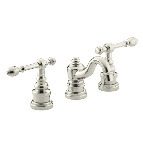 Kohler K-6811-4-SN IV Georges Brass Widespread Lavatory Faucet With Lever Handles - Satin Nickel 1 Kohler K-6811-4-SN IV Georges Brass Widespread Lavatory Faucet With Lever Handles - Satin Nickel