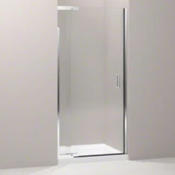 Kohler K-702011-L-SH Purist Frameless 36" X 72" Pivot Shower Door With 1/4" Thick Crystal Clear Glass - Bright Silver