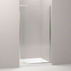 Kohler K-702012-L-BN Purist 39" X 72" Frameless Pivot Shower Door With 1/4" Thick Crystal Clear Glass - Brushed Nickel