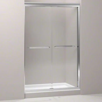 Kohler K-702209-L-SHP Fluence 47-5/8" X 70-5/16" Frameless Sliding Shower Door With 3/8" Thick Crystal Clear Glass - Bright Polished Silver 1 Kohler K-702209-L-SHP Fluence 47-5/8" X 70-5/16" Frameless Sliding Shower Door With 3/8" Thick Crystal Clear Glass - Bright Polished Silver