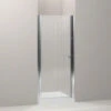 Kohler K-702402-G54-SH Fluence Frameless Pivot Shower Door With Falling Lines Glass - Bright Silver