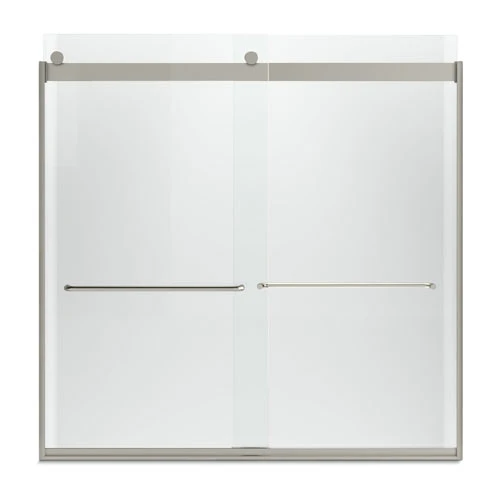 Kohler K-706006-L-MX Levity 59-3/4" H X 56-5/8 - 59-5/8" W Sliding Bath Door With 1/4" Thick Crystal Clear Glass And Towel Bars - Matte Nickel 1 Kohler K-706006-L-MX Levity 59-3/4" H X 56-5/8 - 59-5/8" W Sliding Bath Door With 1/4" Thick Crystal Clear Glass And Towel Bars - Matte Nickel