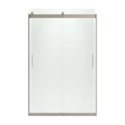 Kohler K-706008-D3-ABV Levity 74" H X 44-5/8 - 47-5/8" W Sliding Shower Door With 1/4" Thick Frosted Glass And Blade Handles - Anodized Brushed Bronze