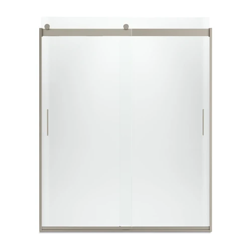 Kohler K-706009-D3-ABV Levity 74" H X 56-5/8 - 59-5/8" W Sliding Shower Door With 1/4" Thick Frosted Glass And Blade Handles - Anodized Brushed Bronze 1 Kohler K-706009-D3-ABV Levity 74" H X 56-5/8 - 59-5/8" W Sliding Shower Door With 1/4" Thick Frosted Glass And Blade Handles - Anodized Brushed Bronze