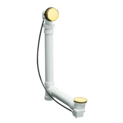Kohler K-7213-PB Clearflo Cable Bath Drain With PVC Tubing - Polished Brass