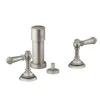Kohler K-72765-4-BN Artifacts Widespread Bidet Faucet With Lever Handles - Brushed Nickel