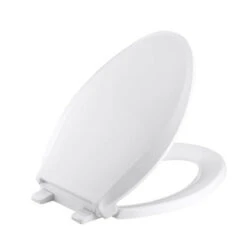 Kohler K-7671-0 Cachet Quiet Close With Grip Tight Elongated Toilet Seat - White