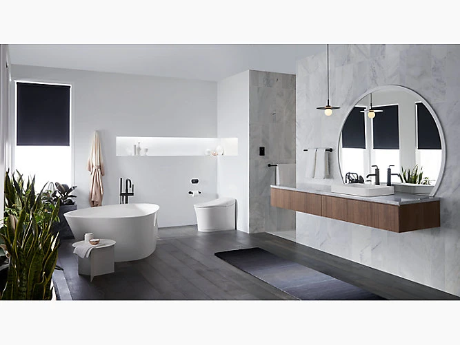 Kohler K-77795-0 Eir Comfort Height One-piece Elongated Dual-flush Intelligent Chair-Height Toilet - White 2 Kohler K-77795-0 Eir Comfort Height One-piece Elongated Dual-flush Intelligent Chair-Height Toilet - White - Image 2