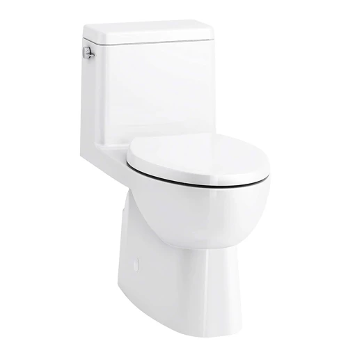 Kohler K-78080-0 Reach Comfort Height One-piece Compact Elongated 1.28 Gpf Chair Height Toilet With Quiet-Close Seat - White 1 Kohler K-78080-0 Reach Comfort Height One-piece Compact Elongated 1.28 Gpf Chair Height Toilet With Quiet-Close Seat - White