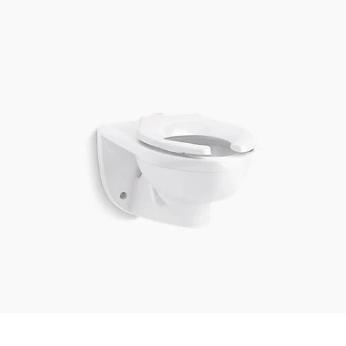 Kohler K-84325-0 Kingston Ultra Wall-mounted Top Spud Flushometer Bowl - White 1 Kohler K-84325-0 Kingston Ultra Wall-mounted Top Spud Flushometer Bowl - White