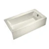 Kohler K-876-96 Bellwether 60" X 32" Alcove Bath With Integral Apron And Right-Hand Drain - Biscuit