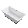 Kohler K-894-F63-0 Reve 67" X 36" Freestanding Bath With Brilliant Ash Base - White
