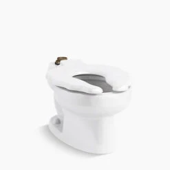 Kohler K-96064-0 Primary Elongated Floor Mount Flushometer Bowl - White
