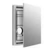 Kohler K-99007-NA Verdera 24" W X 30" H Aluminum Medicine Cabinet With Adjustable Magnifying Mirror And Slow Close Door