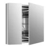 Kohler K-99009-NA Verdera 34" W X 30" H Aluminum Medicine Cabinet With Adjustable Magnifying Mirror And Slow Close Door