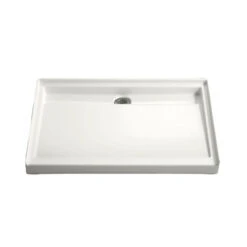 Kohler K-9925-0 Groove 48" X 36" Single Threshold Rear Center Drain Shower Base - White