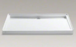 Kohler K-9928-0 Groove 60" X 36" Single Threshold Rear Center Drain Shower Base - White
