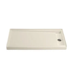 Kohler K-9948-47 Groove 60" X 32" Single Threshold Right Hand Drain Shower Base - Almond