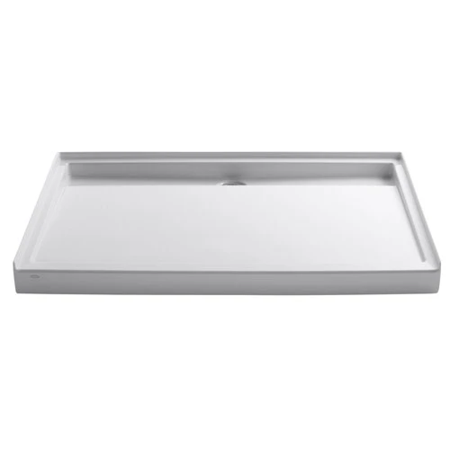 Kohler K-9996-0 Groove 60 In X 42 In Single Threshold Rear Center Drain Shower Base - White 1 Kohler K-9996-0 Groove 60 In X 42 In Single Threshold Rear Center Drain Shower Base - White