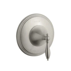 Kohler K-T10301-4M-BN Finial Traditional Thermostatic Valve Trim With Lever Handle And Polished Accents - Brushed Nickel (Valve Not Included)