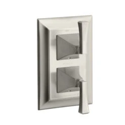 Kohler K-T10422-4V-BN Memoirs Stately Stacked Thermostatic Valve Trim With Stately Deco Lever Handles - Brushed Nickel