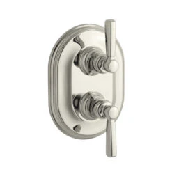 Kohler K-T10594-4-SN Bancroft Stacked Valve Trim With Metal Lever Handles - Polished Nickel