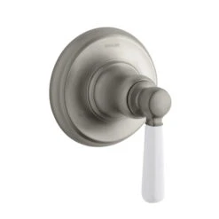 Kohler K-T10595-4P-BN Bancroft Transfer Valve Trim With White Ceramic Lever Handle - Brushed Nickel