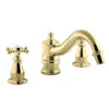 Kohler K-T125-3-PB Antique Deck-Mount High-Flow Bath Faucet Trim Only - Polished Brass
