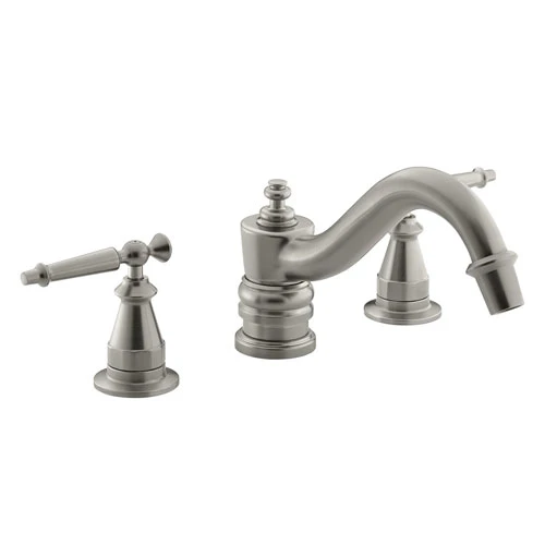 Kohler K-T125-4-BN Antique Deck-Mount High-Flow Bath Faucet Trim Only - Brushed Nickel 1 Kohler K-T125-4-BN Antique Deck-Mount High-Flow Bath Faucet Trim Only - Brushed Nickel