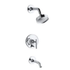 Kohler K-T14420-4-CP Single Handle RiteTemp Tub And Shower Trim With Single Function Showerhead - Polished Chrome