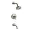 Kohler K-T14421-4-BN Purist Rite-Temp Pressure Balancing Bath And Shower Faucet Trim - Brushed Nickel