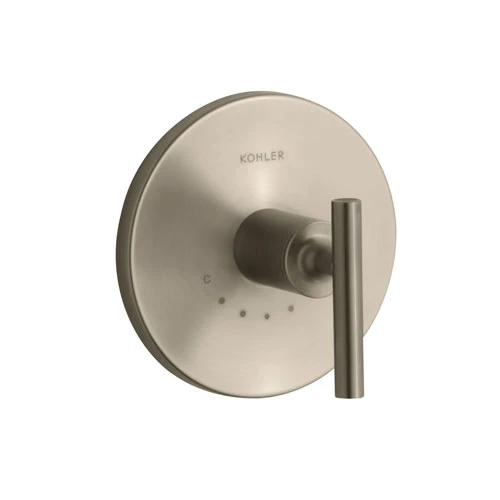 Kohler K-T14488-4-BV Purist One Handle Thermostatic Control Faucet Trim Kit - Brushed Bronze 1 Kohler K-T14488-4-BV Purist One Handle Thermostatic Control Faucet Trim Kit - Brushed Bronze